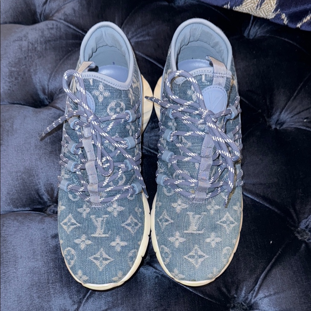Louis Vuitton Blue Monogram Sneakers